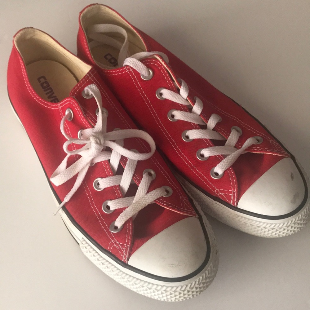Red Converse All Star Tennis Shoes